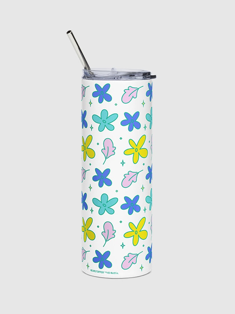 Heartstopper Floral 20 oz. Stainless Steel Tumbler
