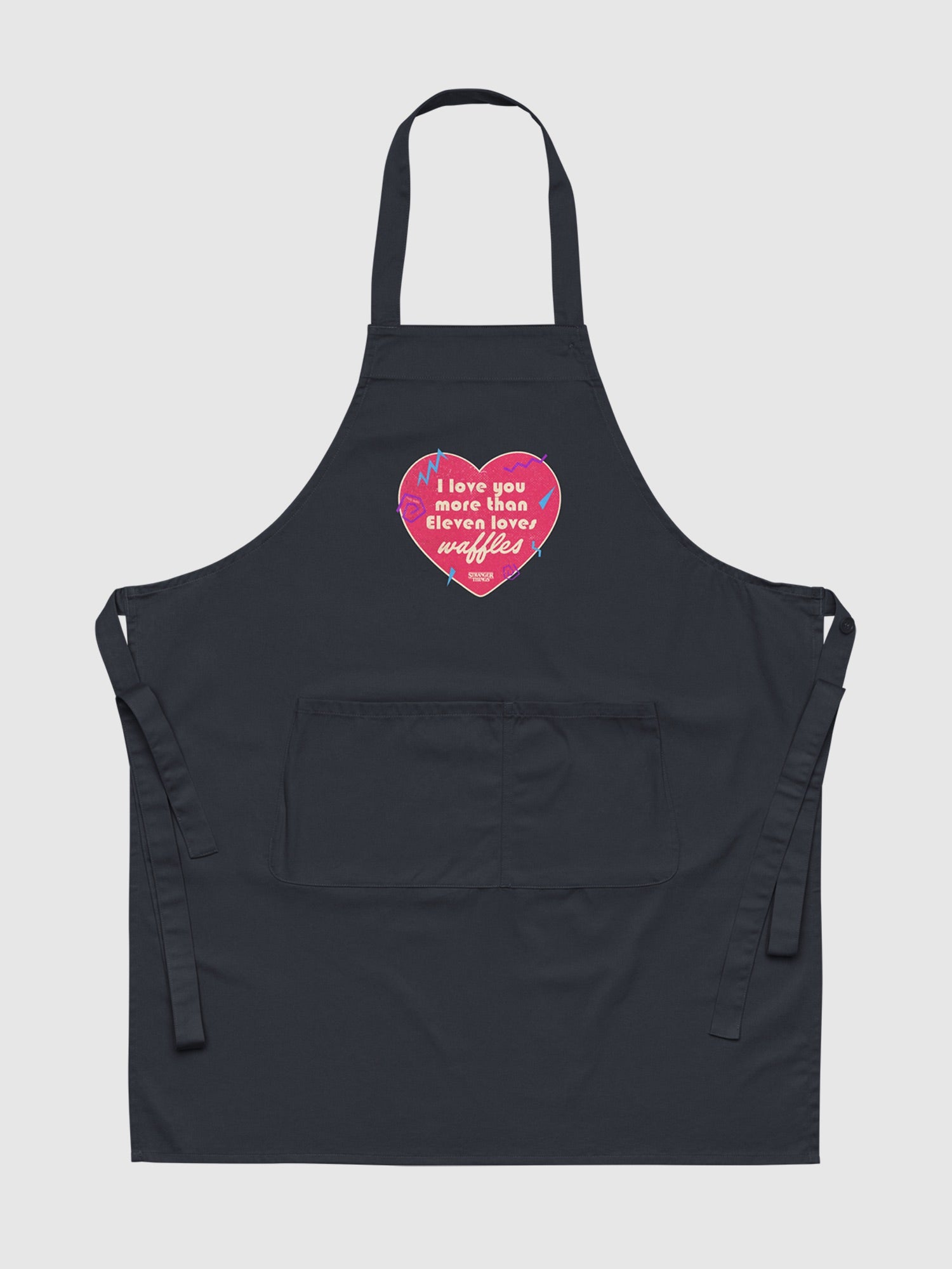 Stranger Things I Love You More Than Eleven Loves Waffles Apron