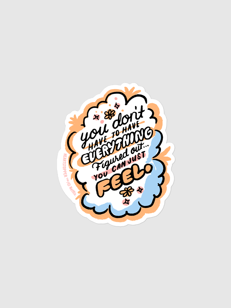 Heartstopper You Can Just Feel Sticker