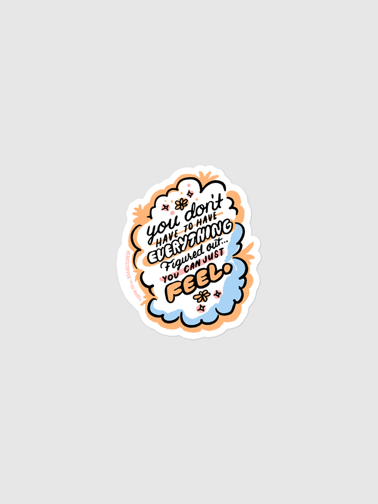 Heartstopper You Can Just Feel Sticker