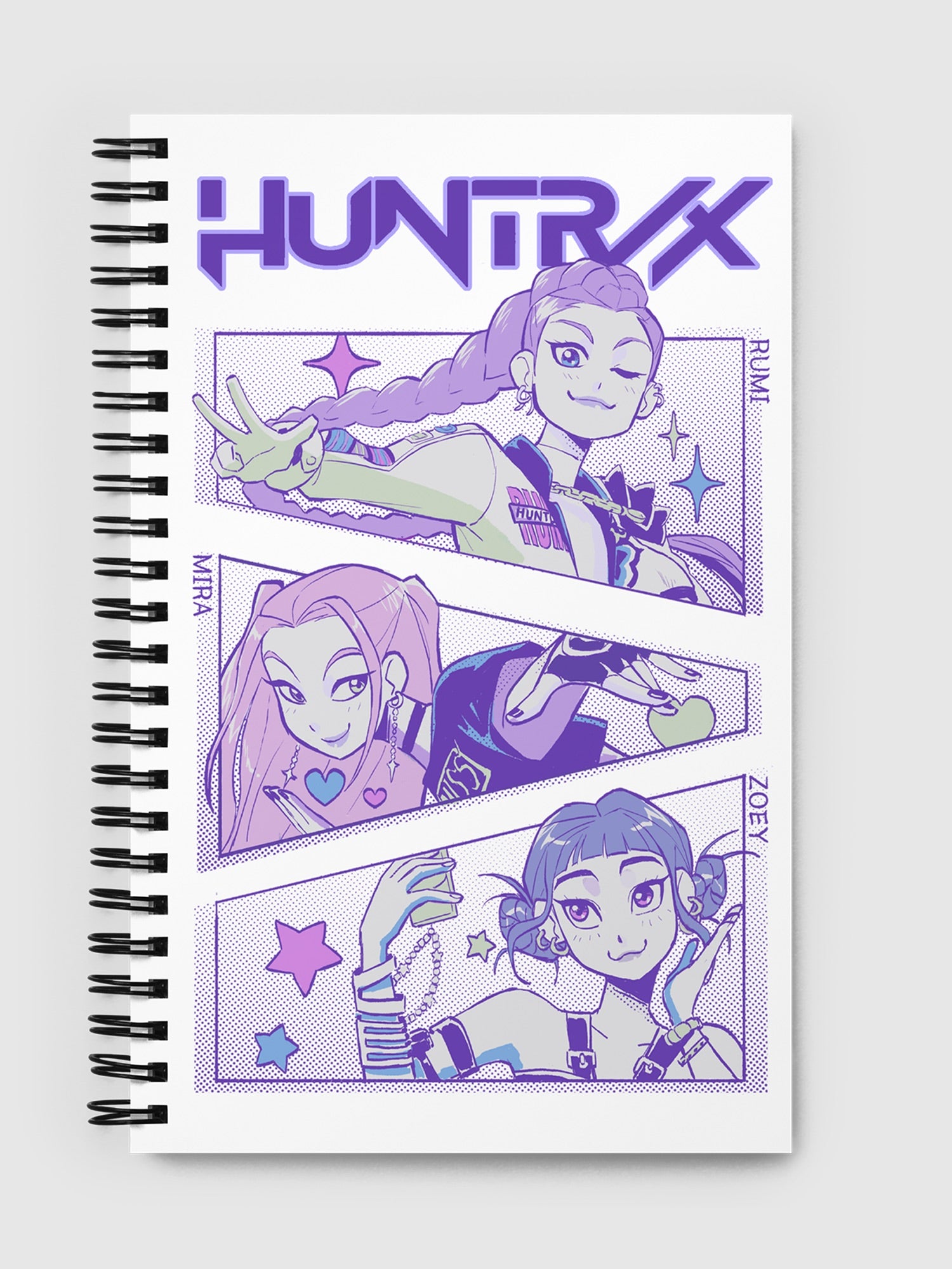 KPop Demon Hunters Huntrix Spiral Notebook