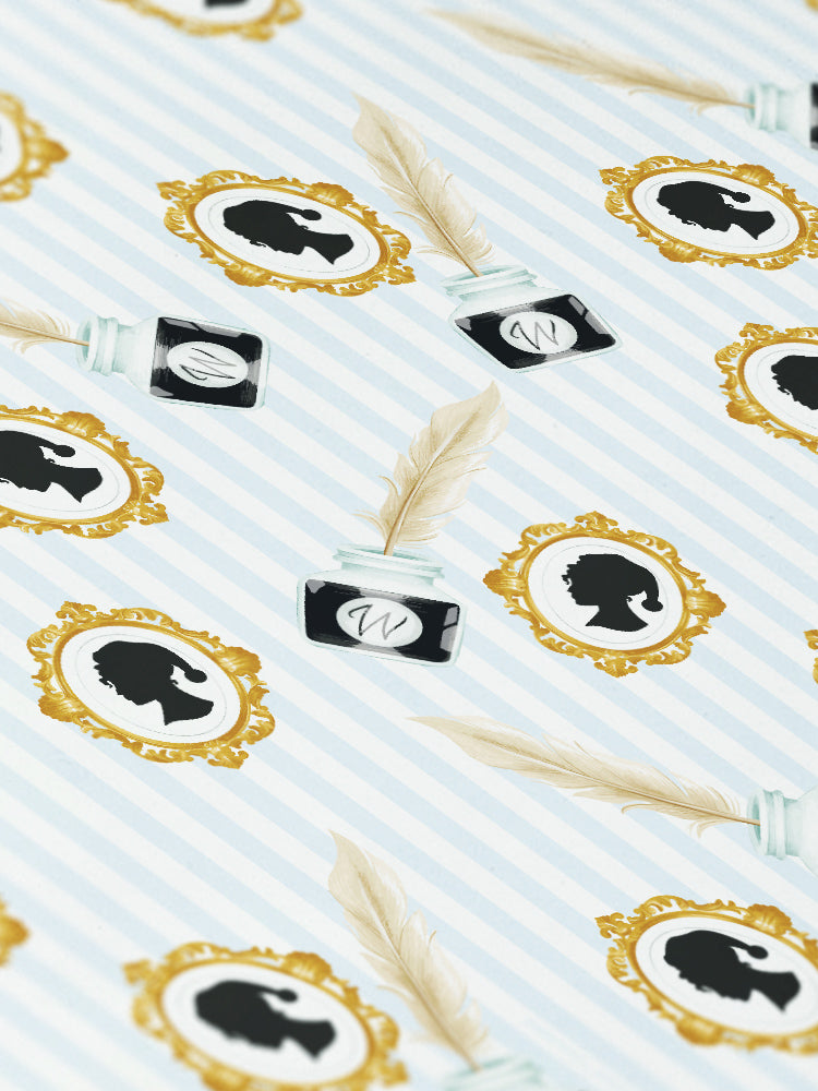 Lady Whistledown Pattern Wrapping Paper