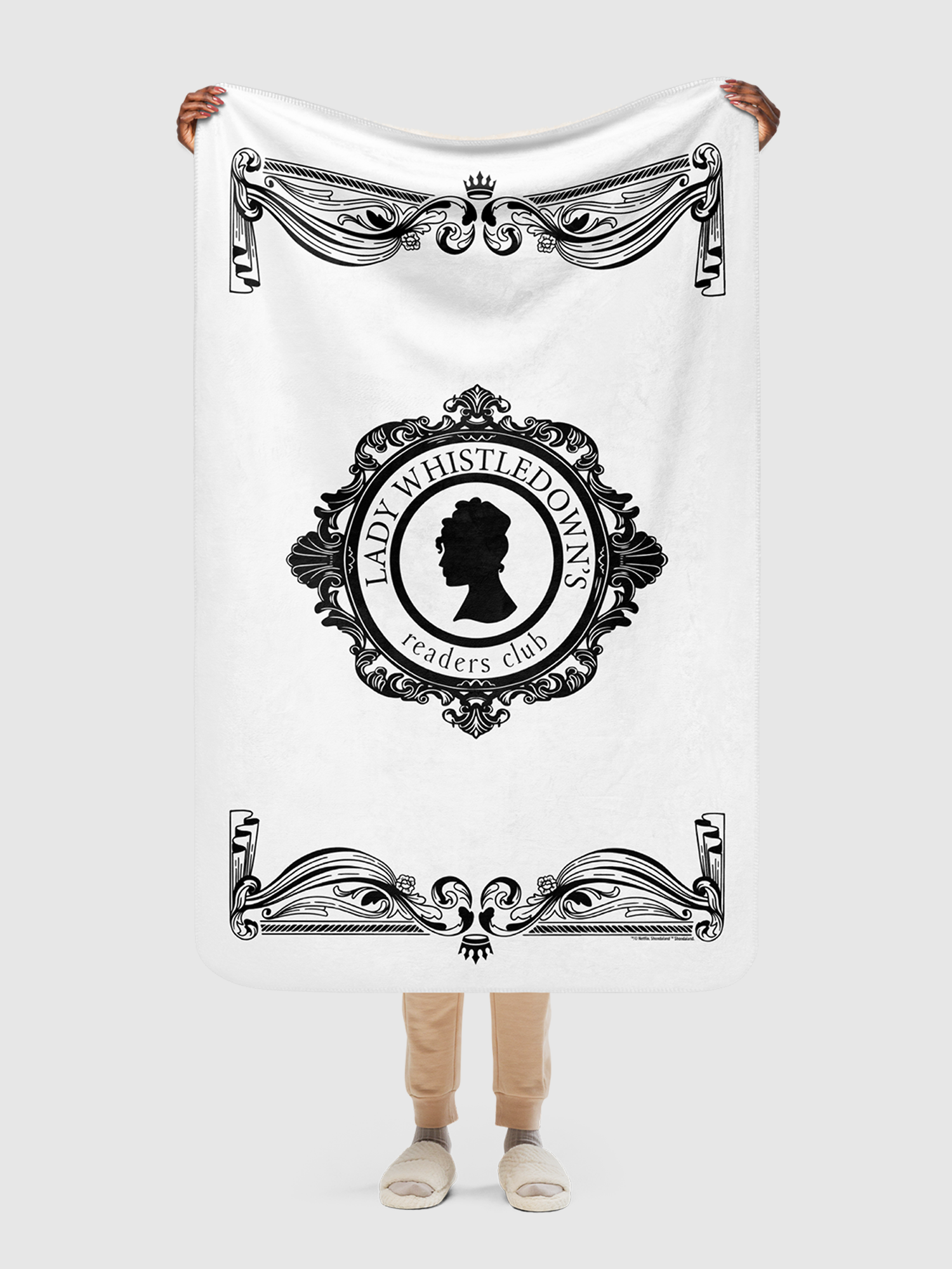 Lady Whistledown Readers Club Sherpa Blanket