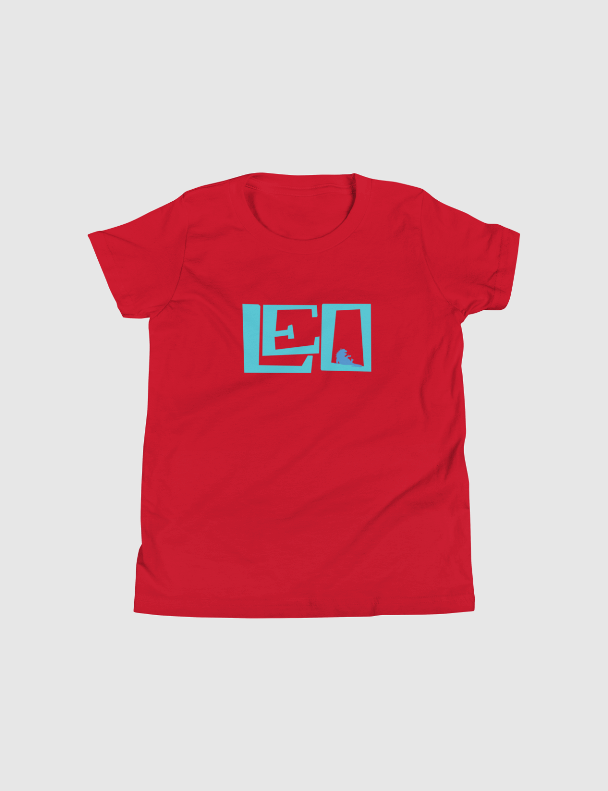 Leo Youth Logo Short Sleeve T-Shirt [Red]