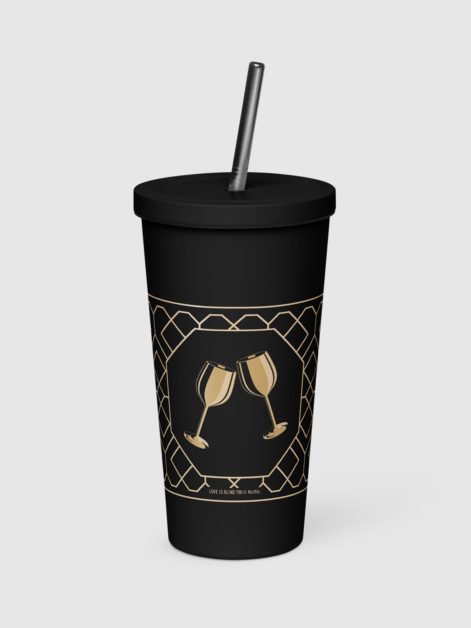 Love is Blind Golden Goblet Insulated Tumbler