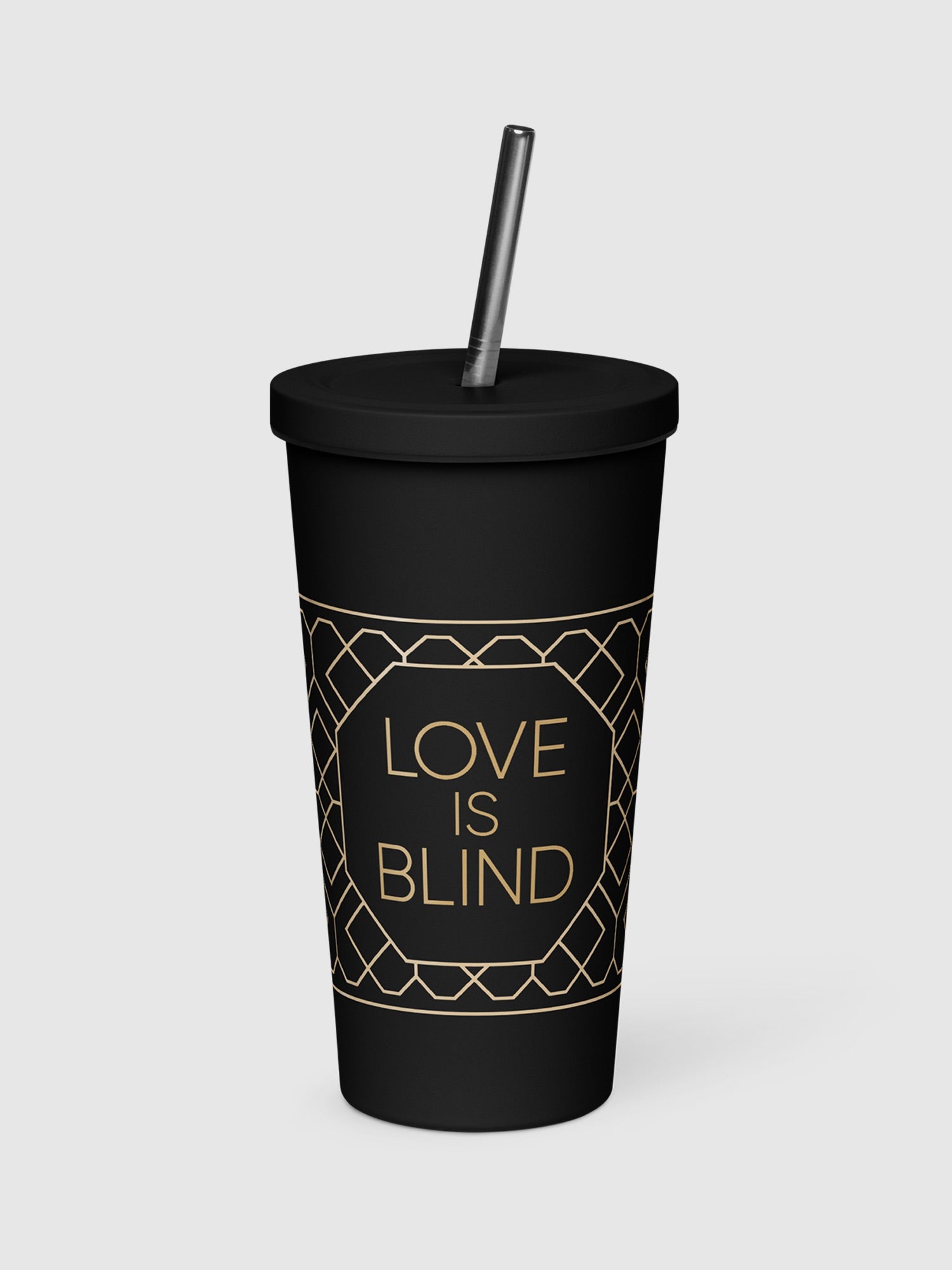 Love is Blind Golden Goblet Insulated Tumbler