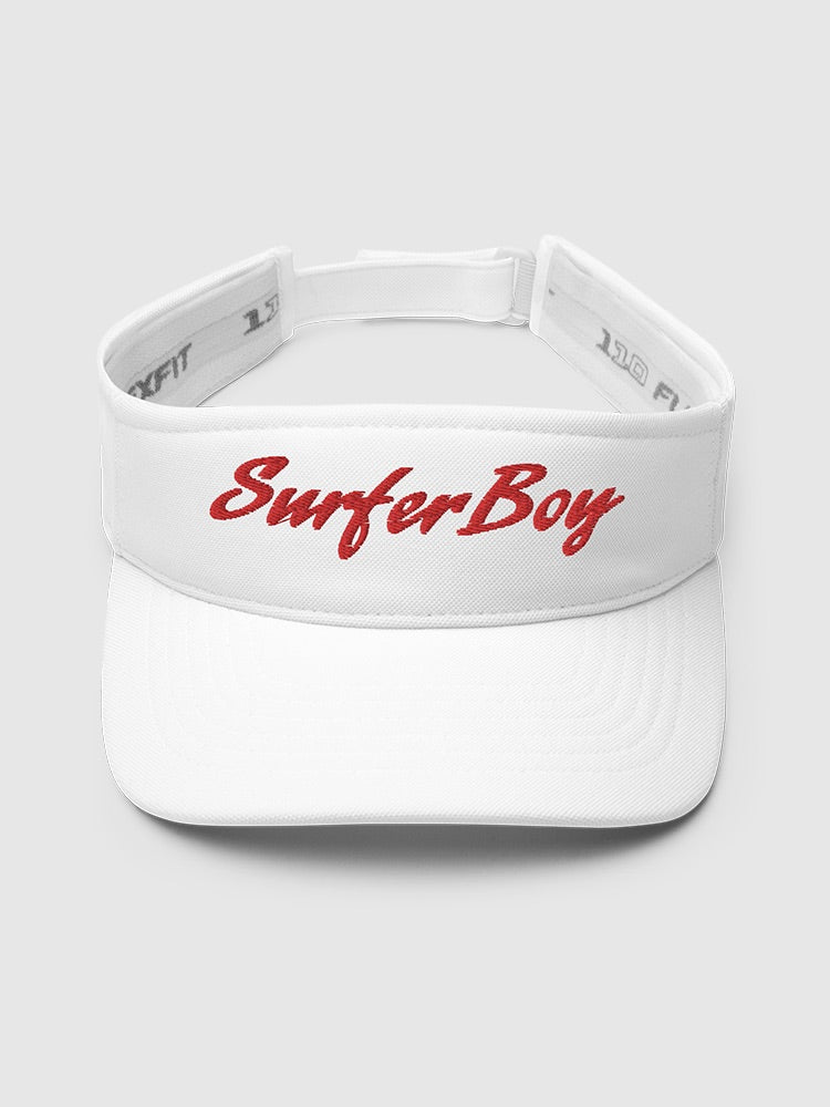 Surfer Boy Pizza Embroidered Visor
