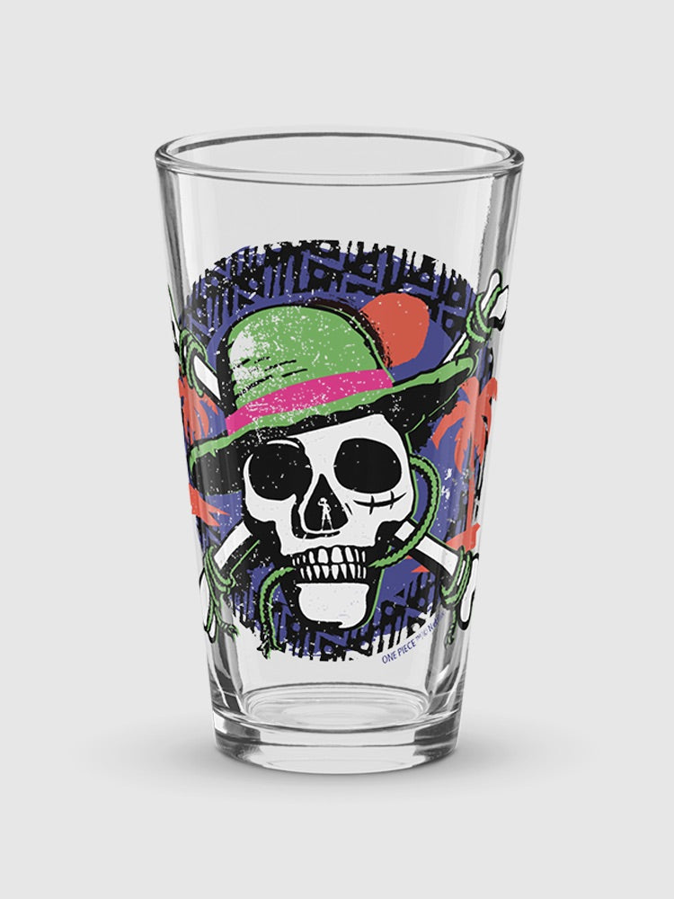 One Piece Luffy Skull Pint Glass