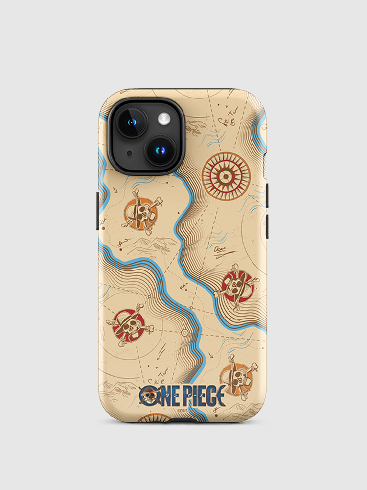 One Piece Map Pattern iPhone Tough Case