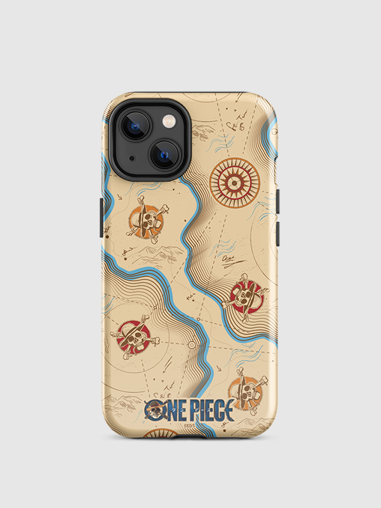 One Piece Map Pattern iPhone Tough Case