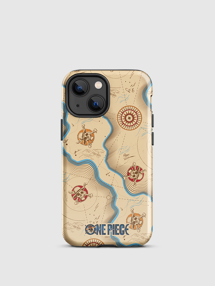One Piece Map Pattern iPhone Tough Case
