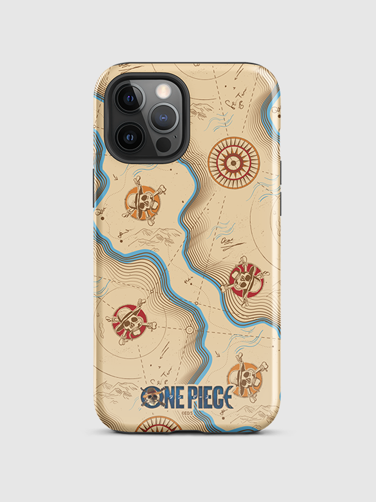 One Piece Map Pattern iPhone Tough Case