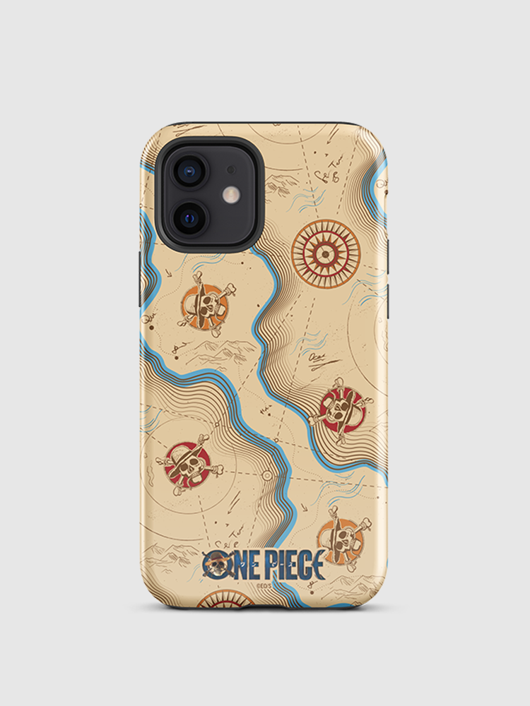 One Piece Map Pattern iPhone Tough Case