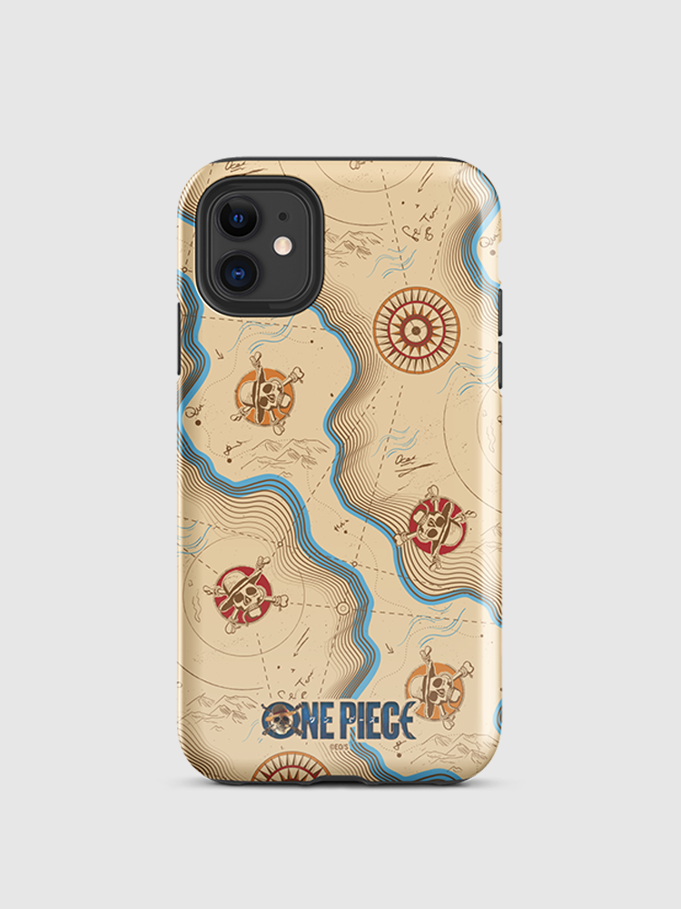 One Piece Map Pattern iPhone Tough Case