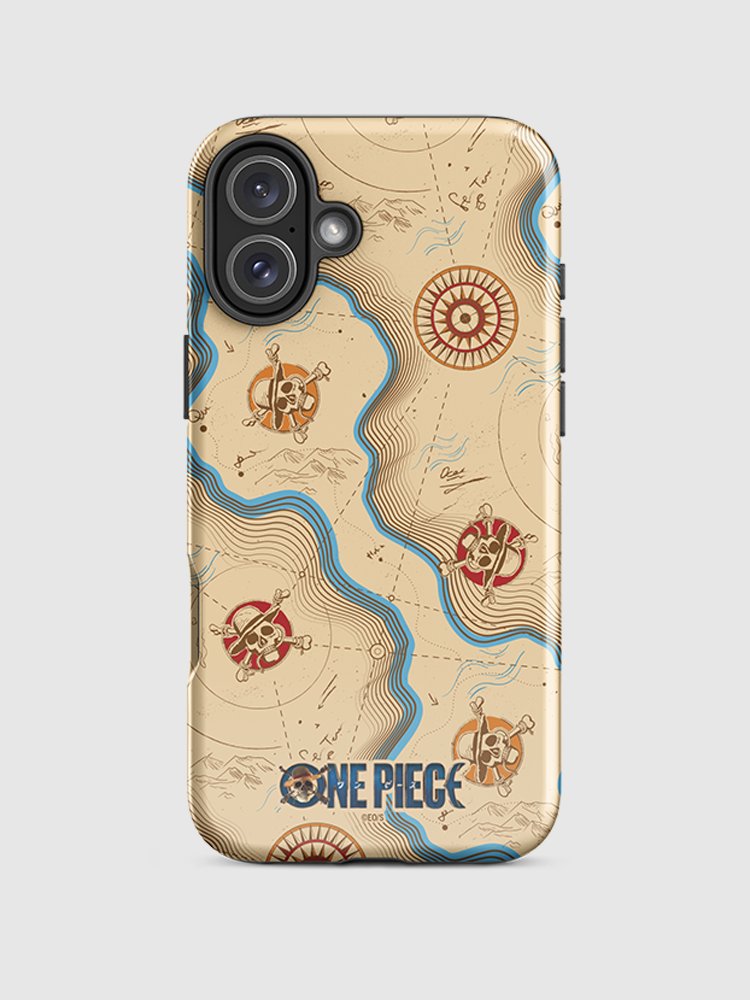 One Piece Map Pattern iPhone Tough Case