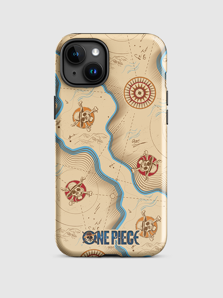 One Piece Map Pattern iPhone Tough Case