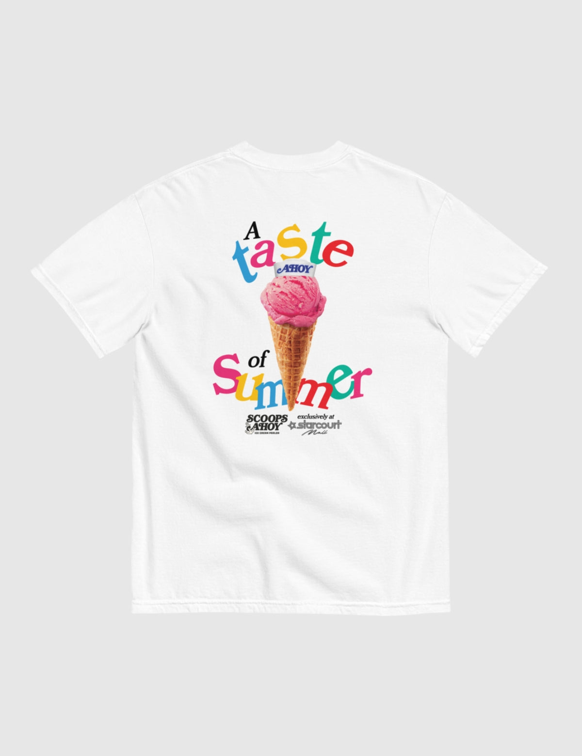 Scoops Ahoy Men’s A Taste of Summer T-Shirt [White]