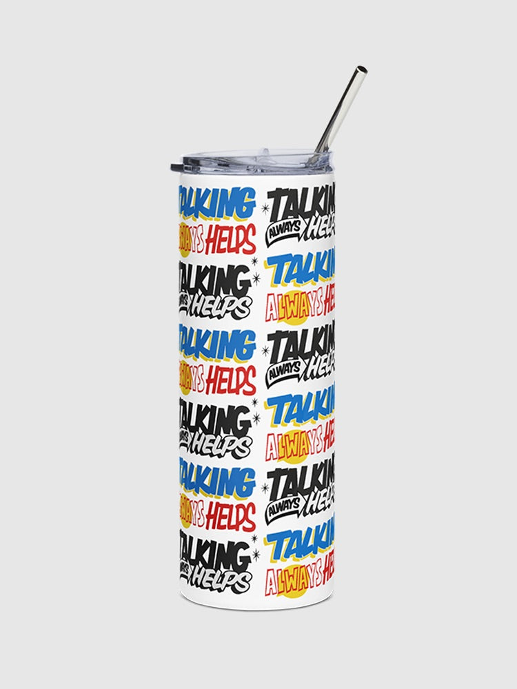Sex Education Talking Always Helps 20 oz. Stainless Steel Tumbler