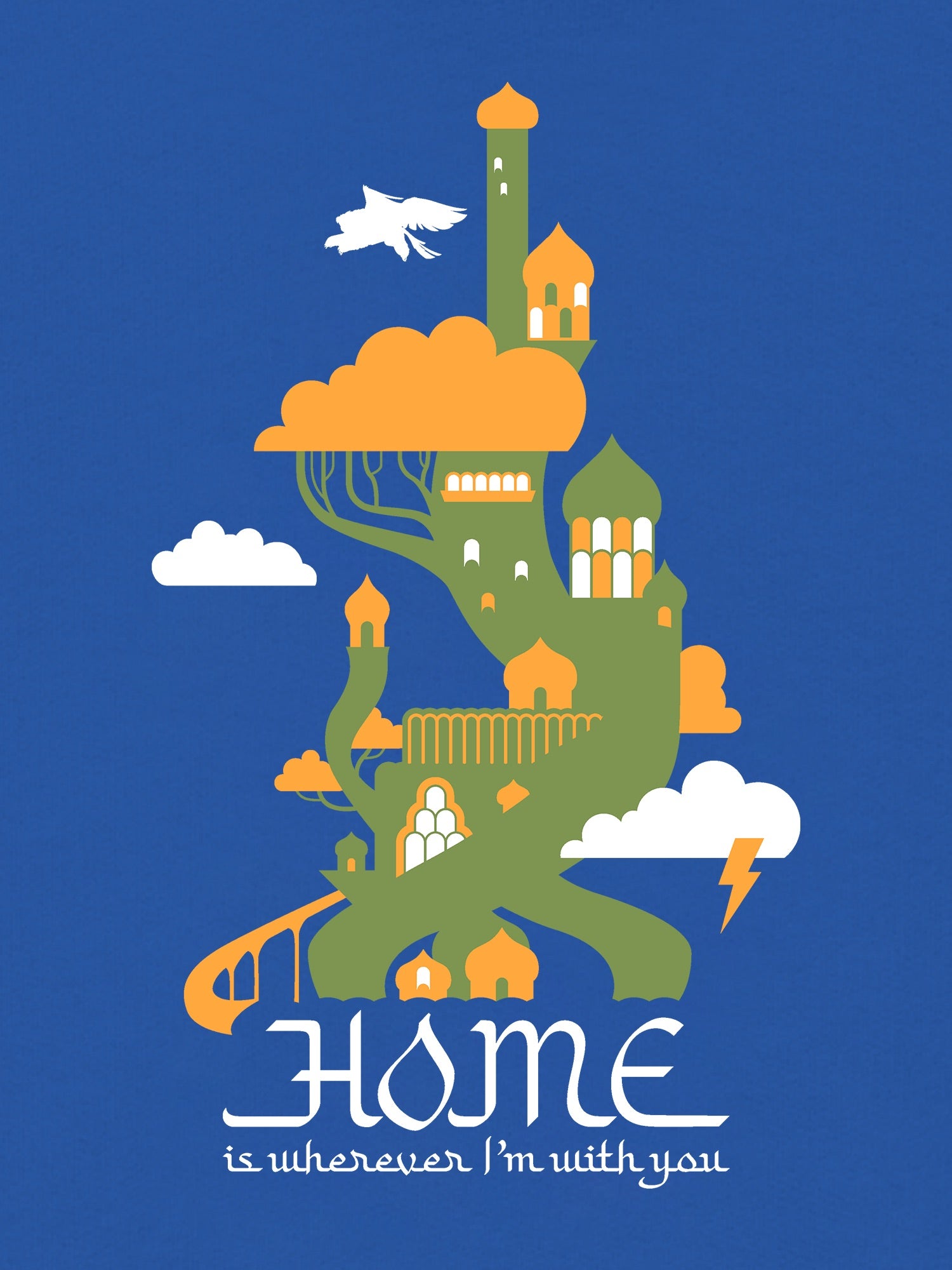 Spellbound Home is Wherever I'm with You Kid's Hoodie