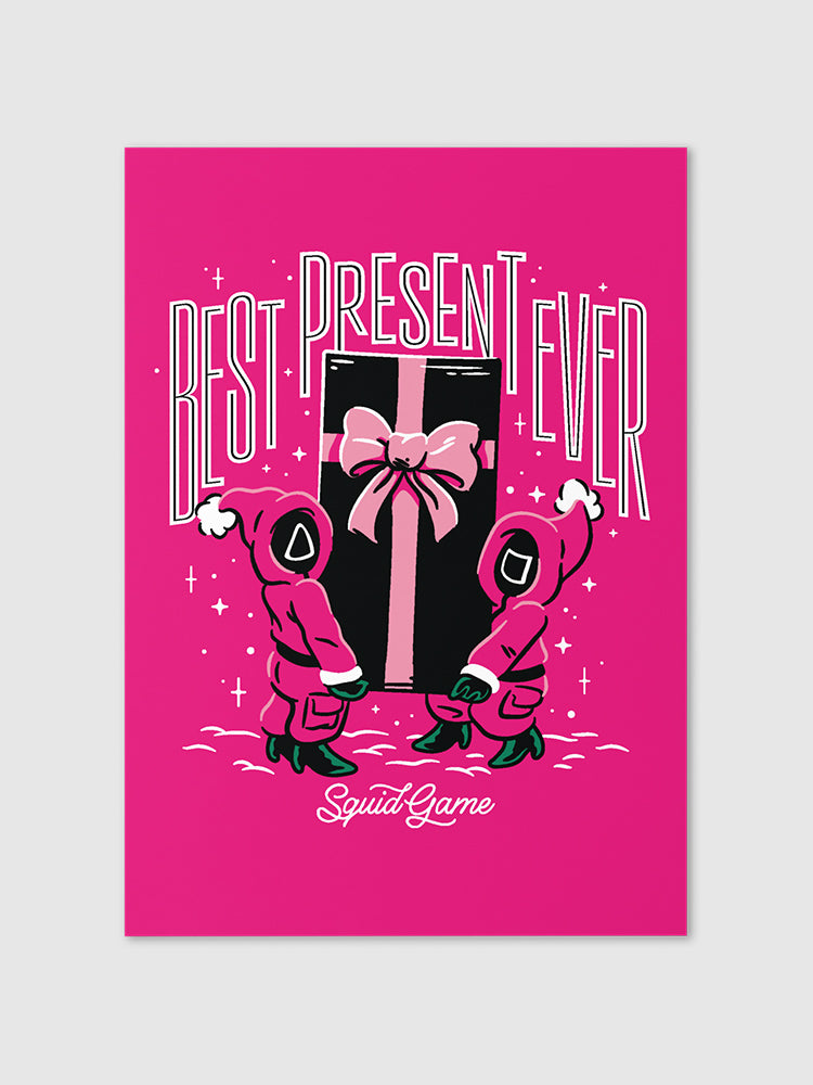 Squid Game Best Present Ever Holiday Greeting Card