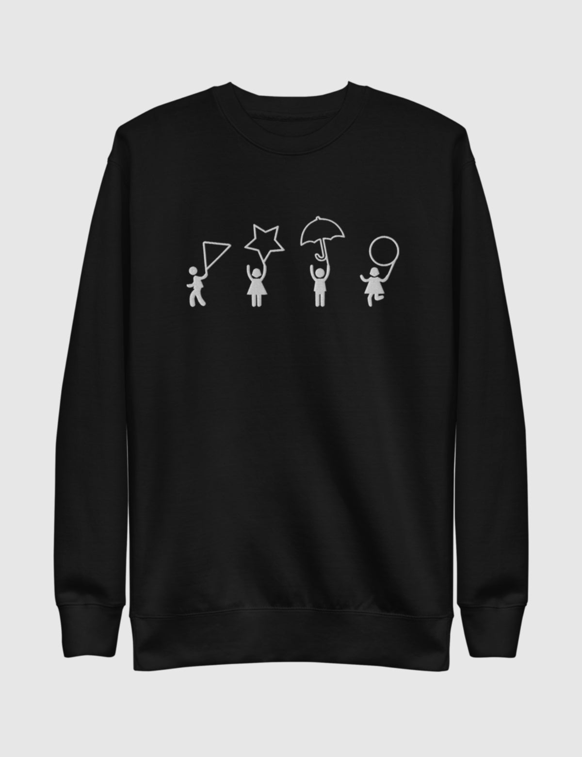 Squid Game Dalgona Shapes Unisex Premium Sweatshirt [Black]