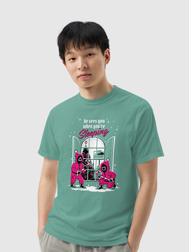 Squid Game He Sees You When You're Sleeping Comfort Colors T-Shirt