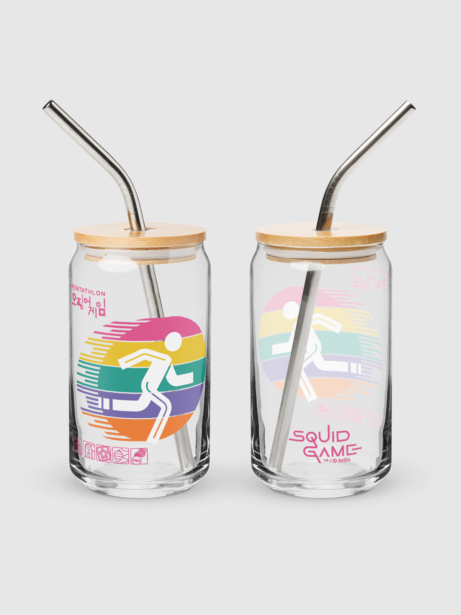 Squid Game Pentathlon Can-Shaped Glass