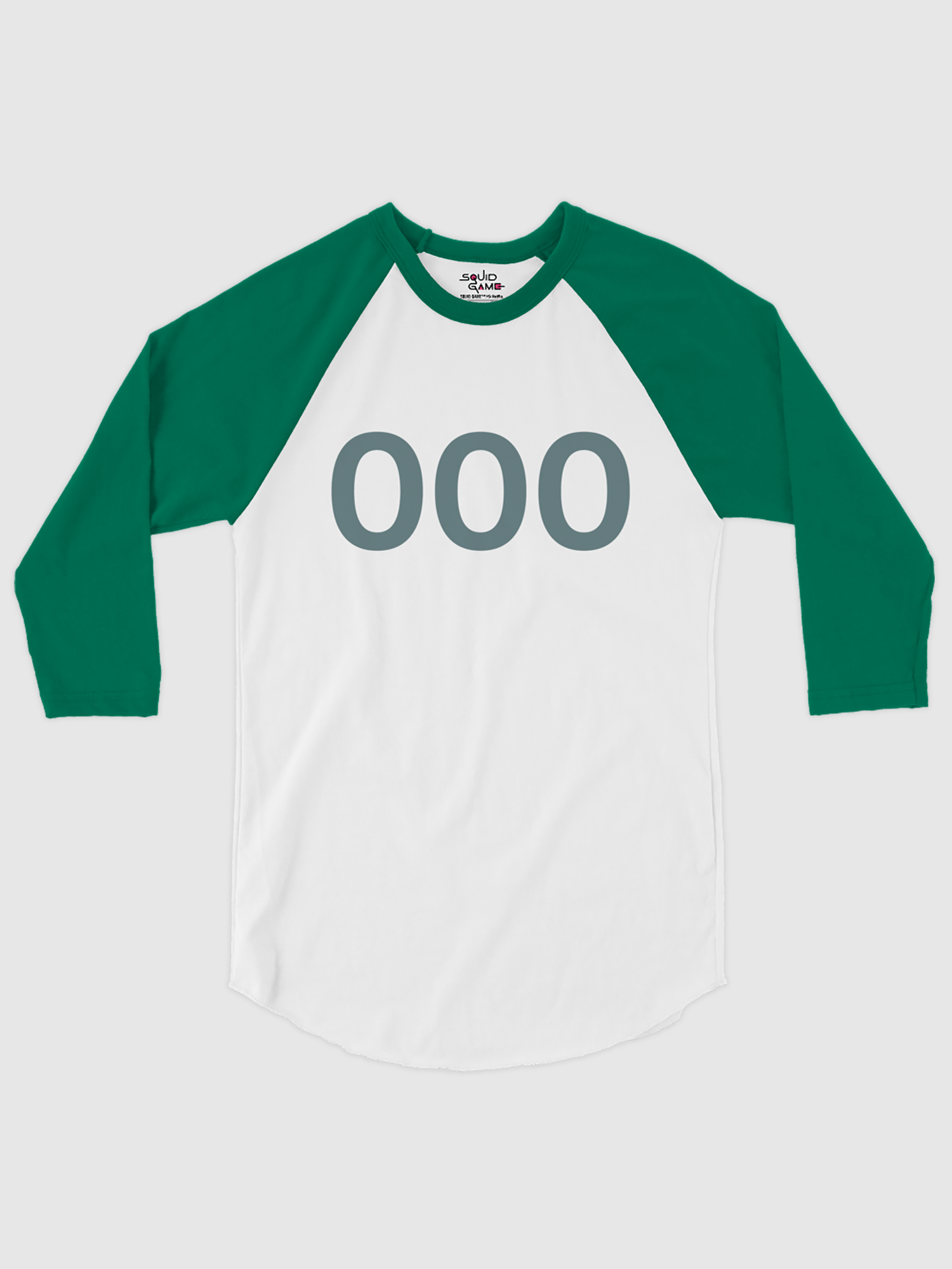 Squid Game Personalized Number Raglan Shirt