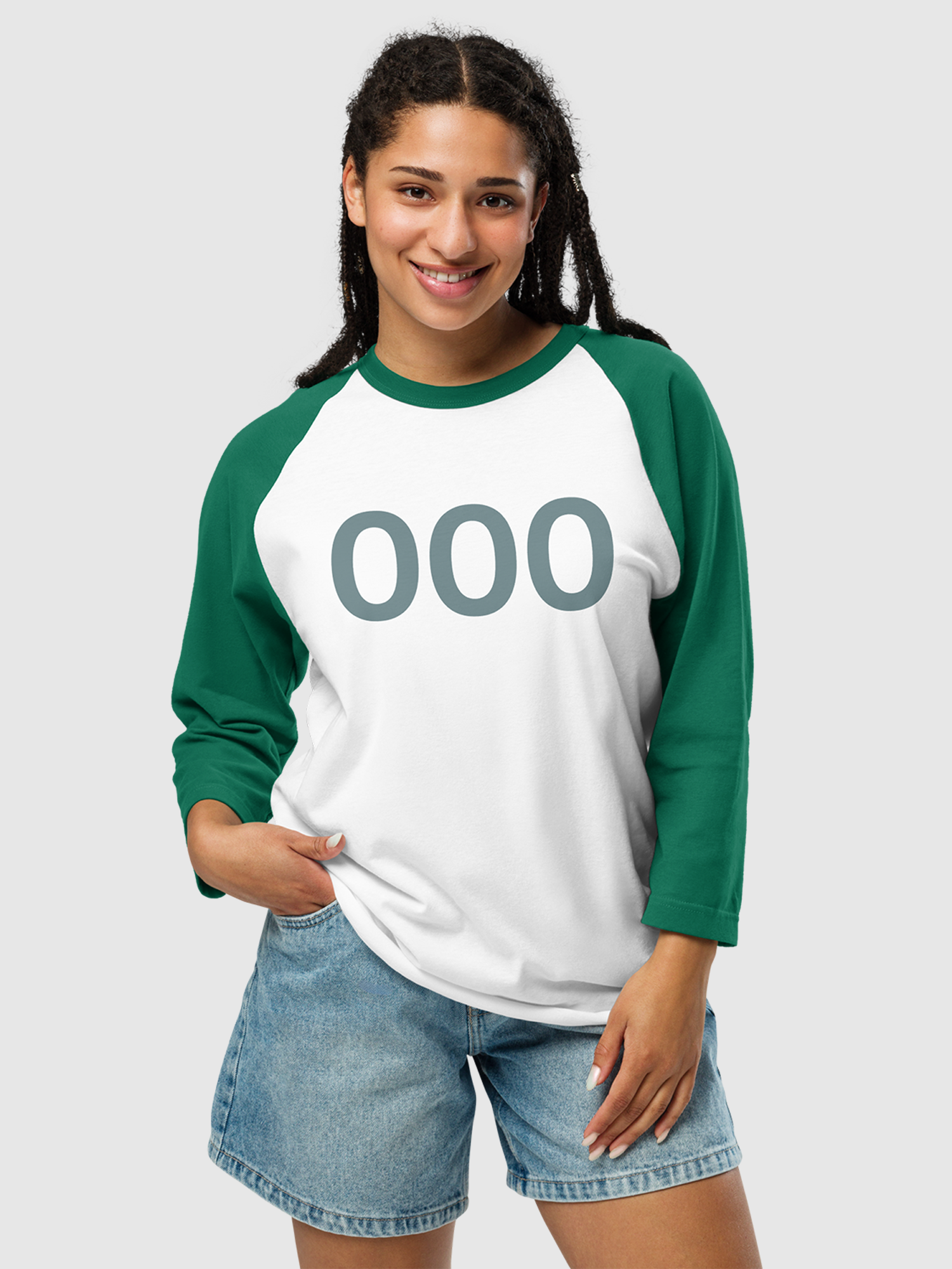 Squid Game Personalized Number Raglan Shirt
