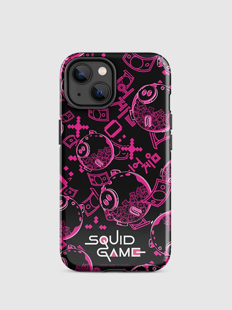Squid Game Piggybank Pattern iPhone Tough Case
