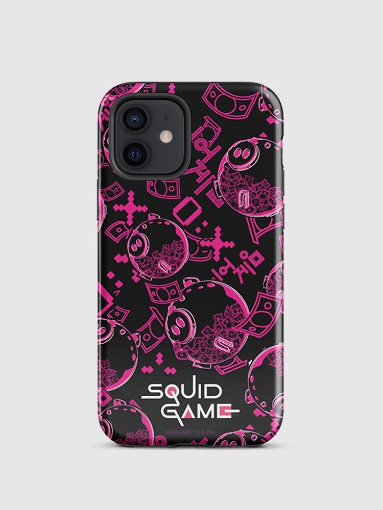 Squid Game Piggybank Pattern iPhone Tough Case