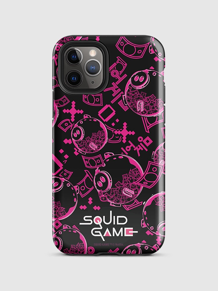 Squid Game Piggybank Pattern iPhone Tough Case