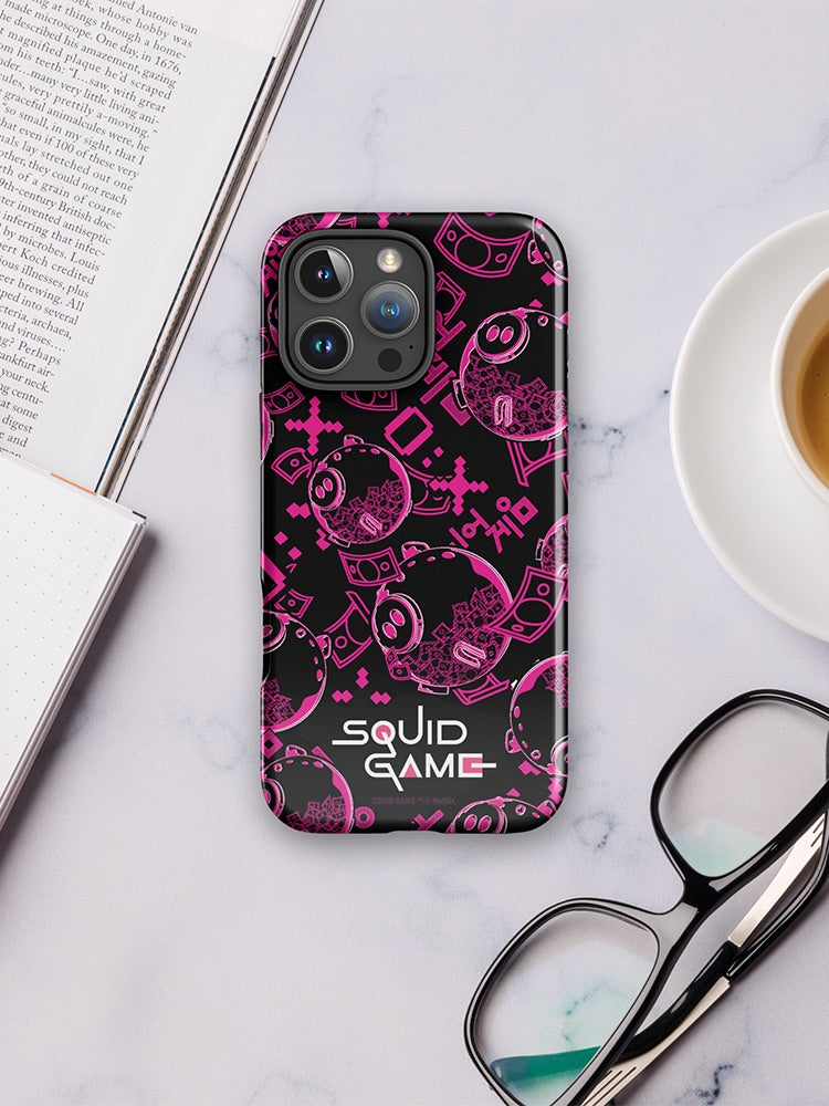 Squid Game Piggybank Pattern iPhone Tough Case