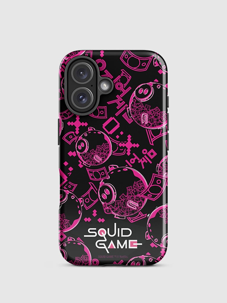 Squid Game Piggybank Pattern iPhone Tough Case