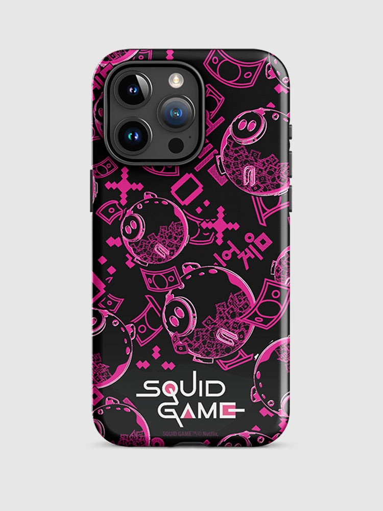Squid Game Piggybank Pattern iPhone Tough Case