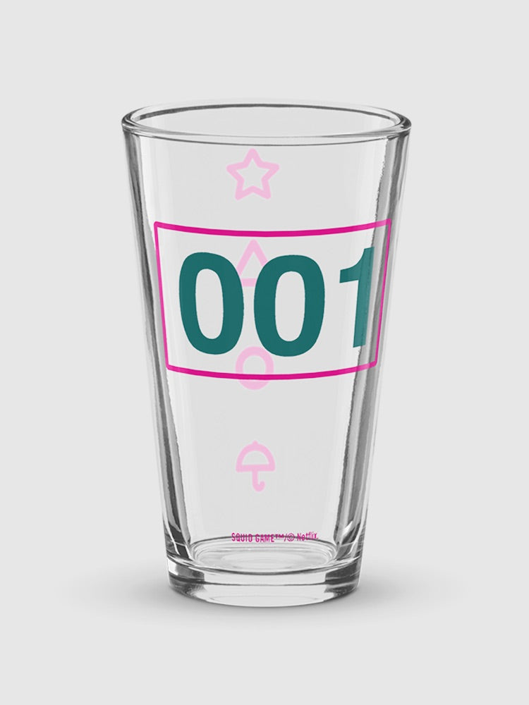 Squid Game Player 001 Pint Glass