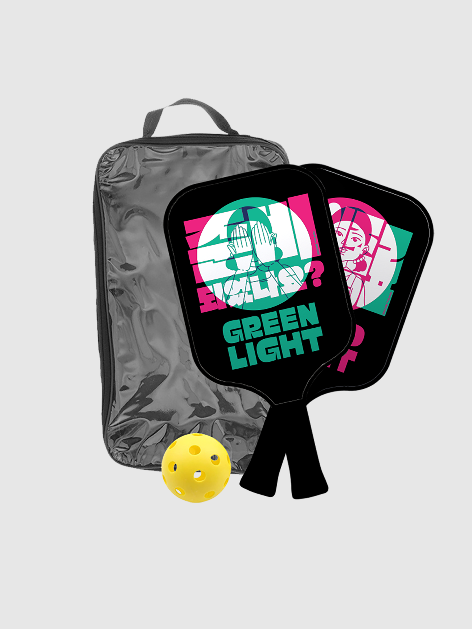 Squid Game Red Light Green Light Pickleball Set
