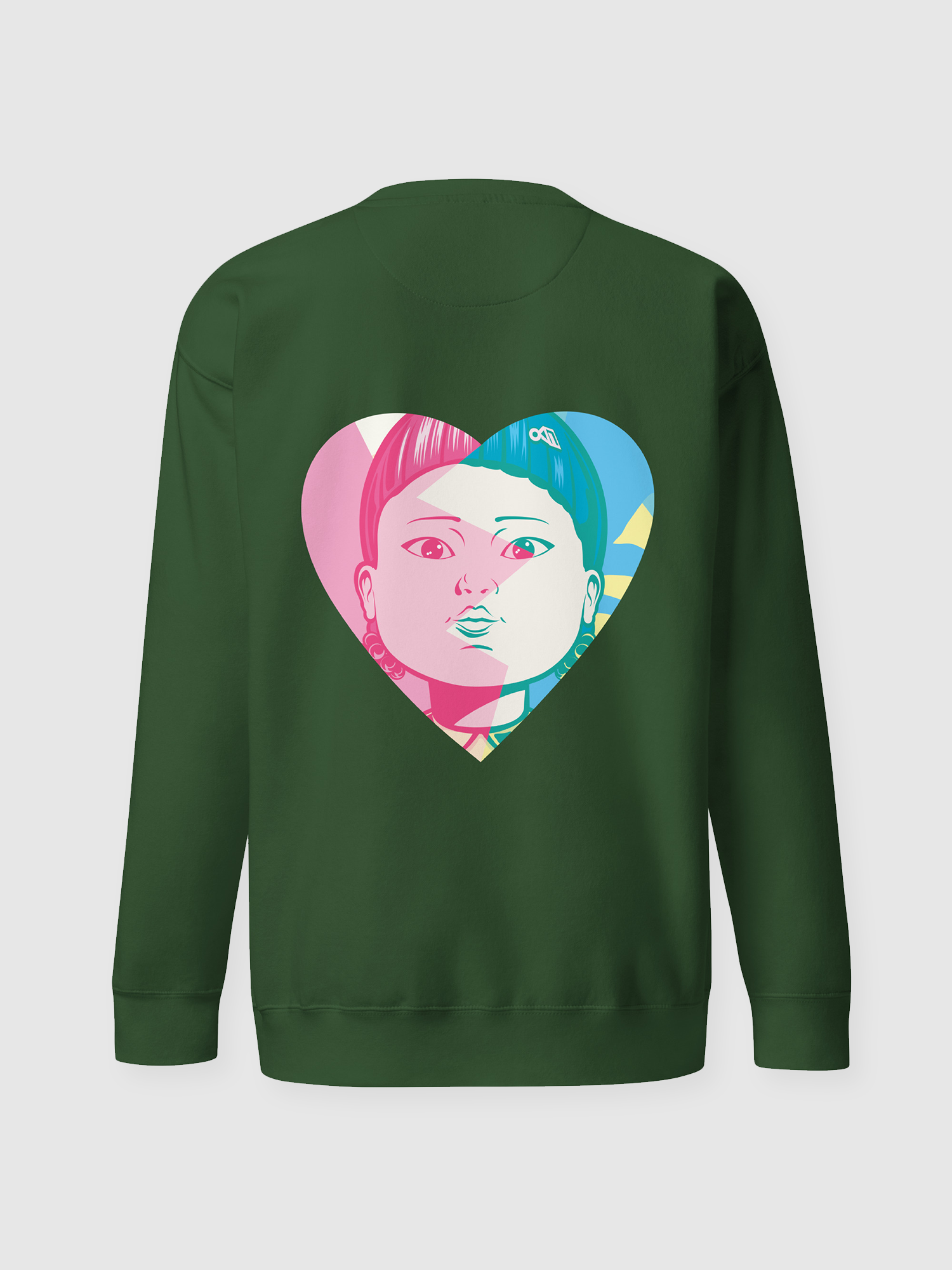 Squid Game Valentine Young-Hee Unisex Premium Sweatshirt [Forest Green]