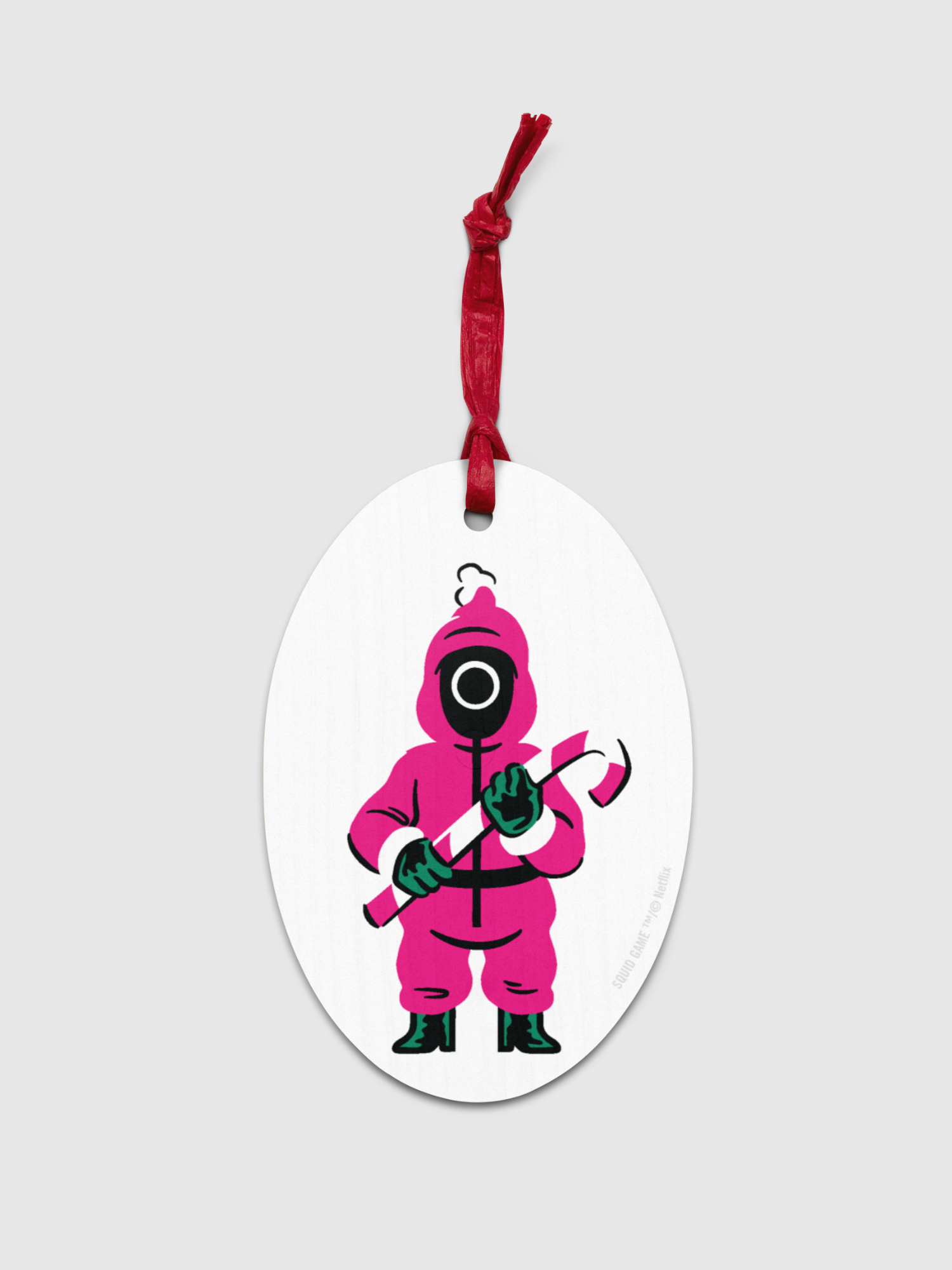 Squid Game Worker Wooden Ornament