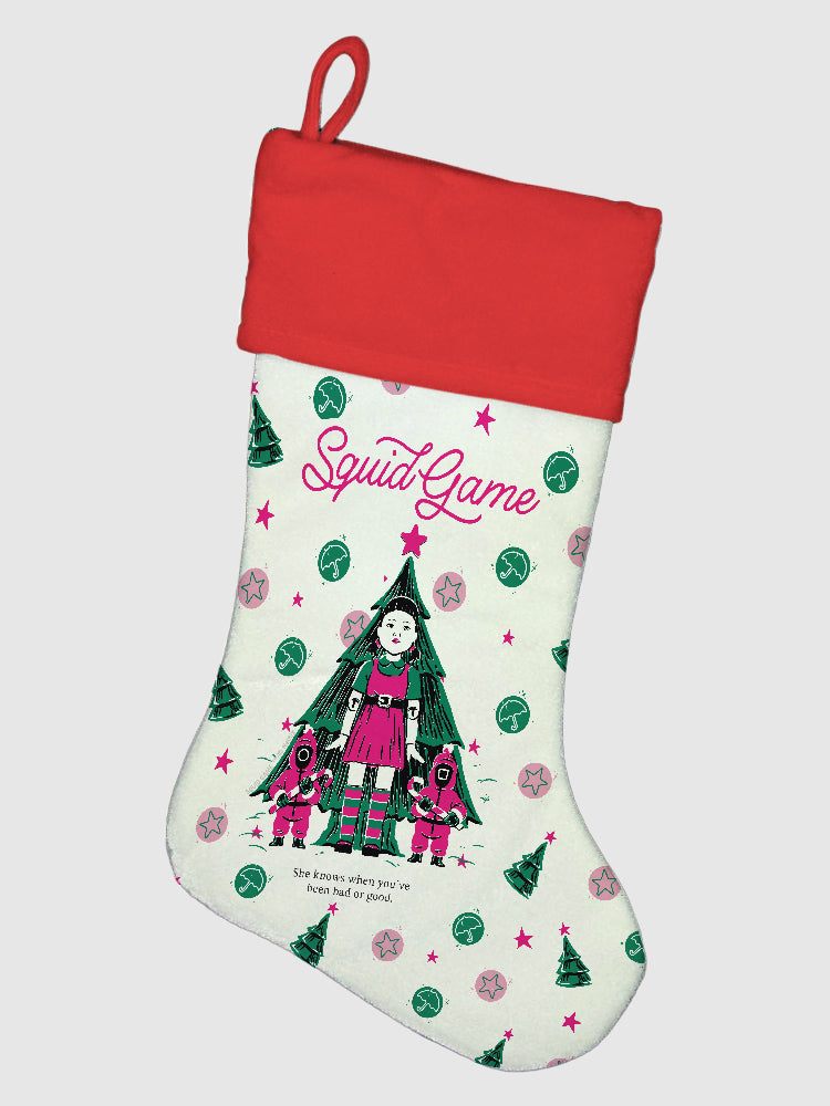 Squid Game Young-Hee Bad or Good Holiday Stocking