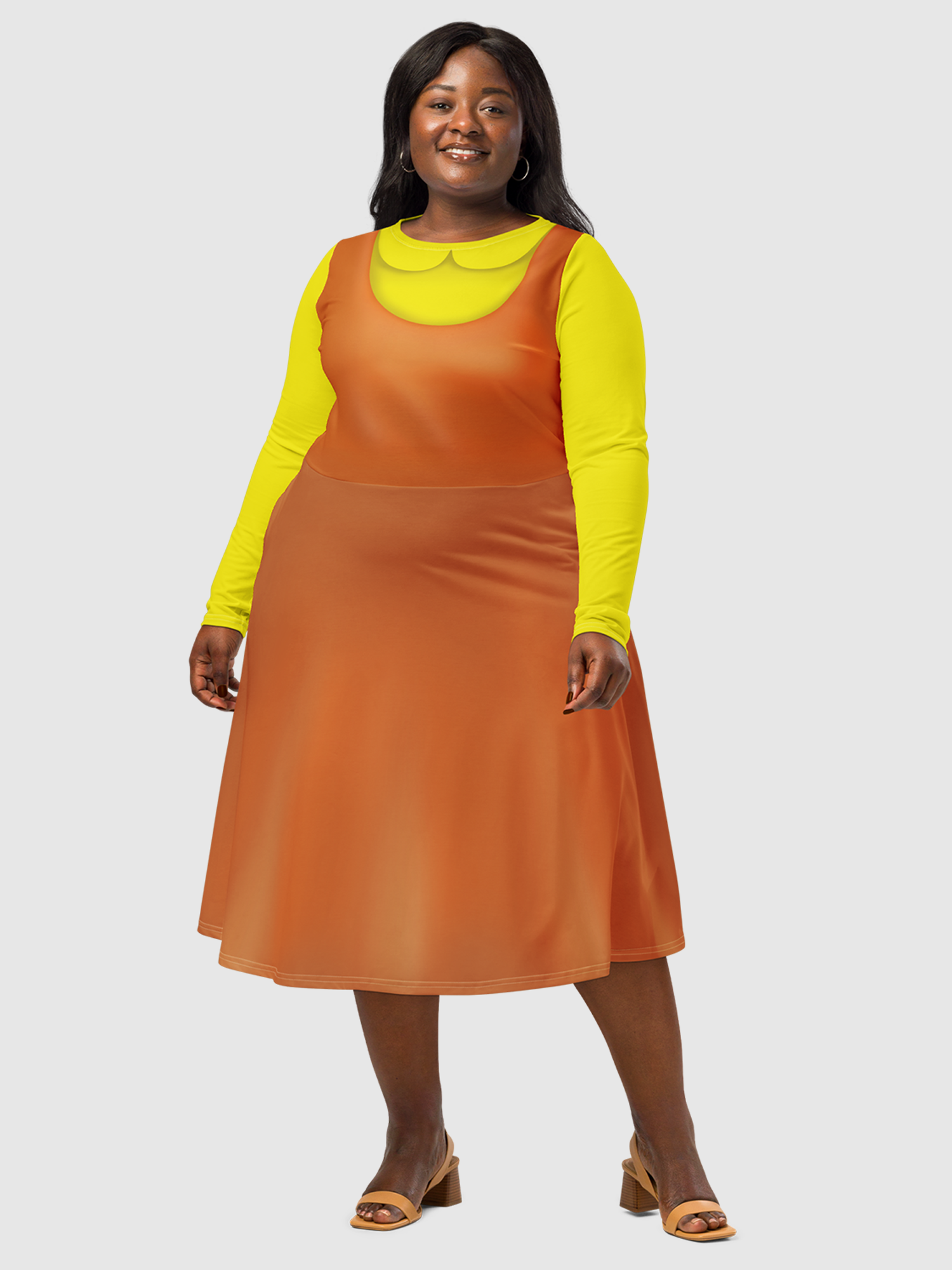 Squid Game Young-Hee Season 1 Cosplay Midi Dress