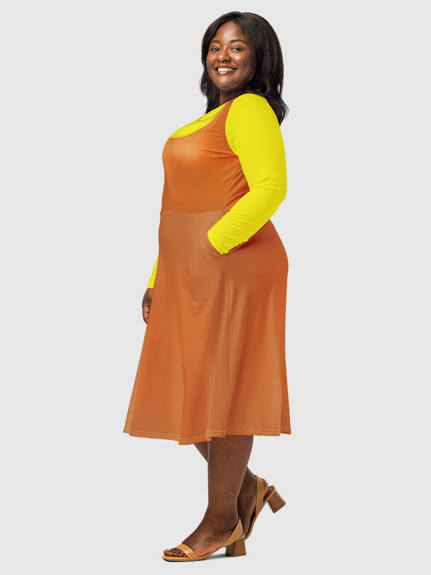 Squid Game Young-Hee Season 1 Cosplay Midi Dress