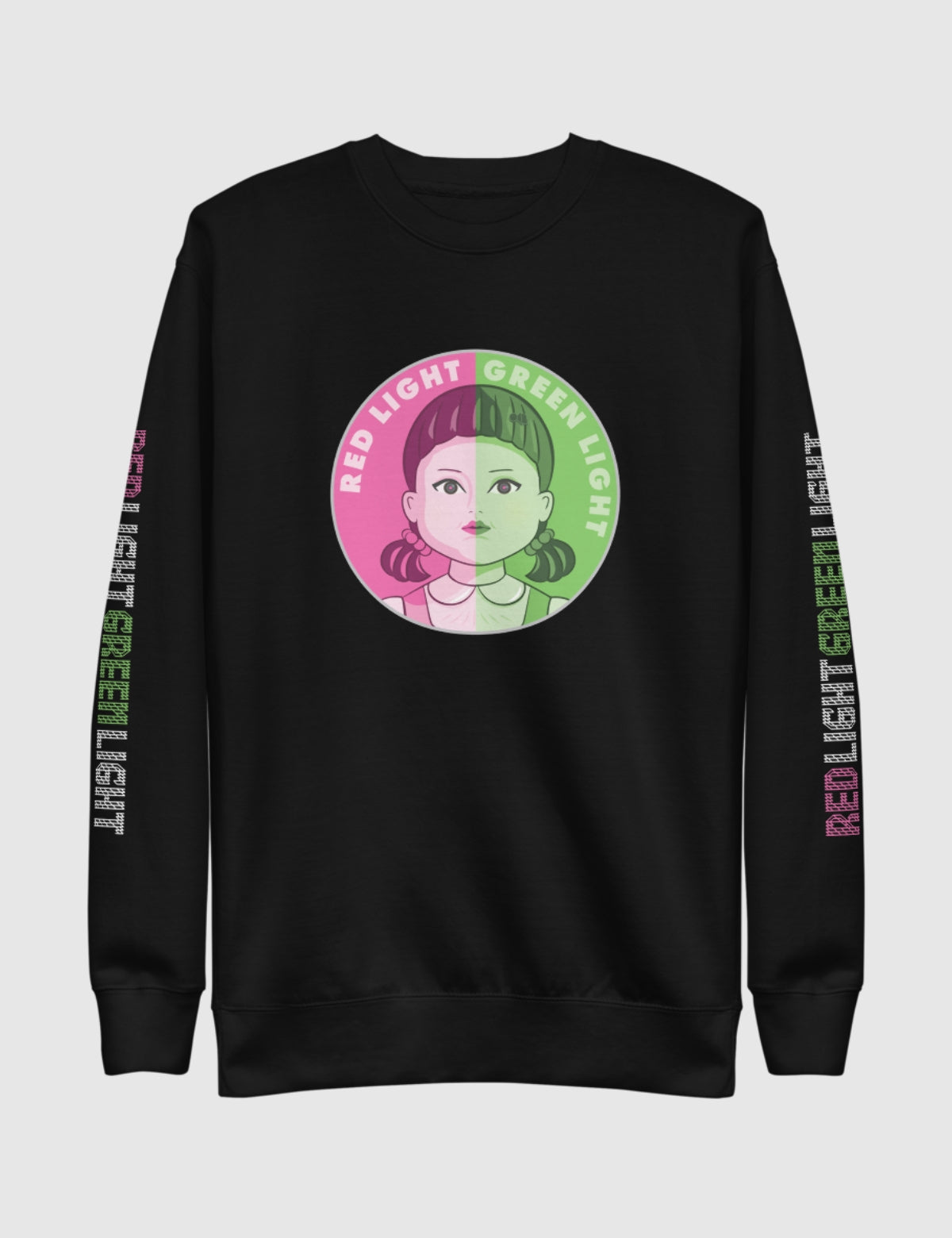 Squid Game Young-Hee Signals Unisex Premium Sweatshirt [Black]