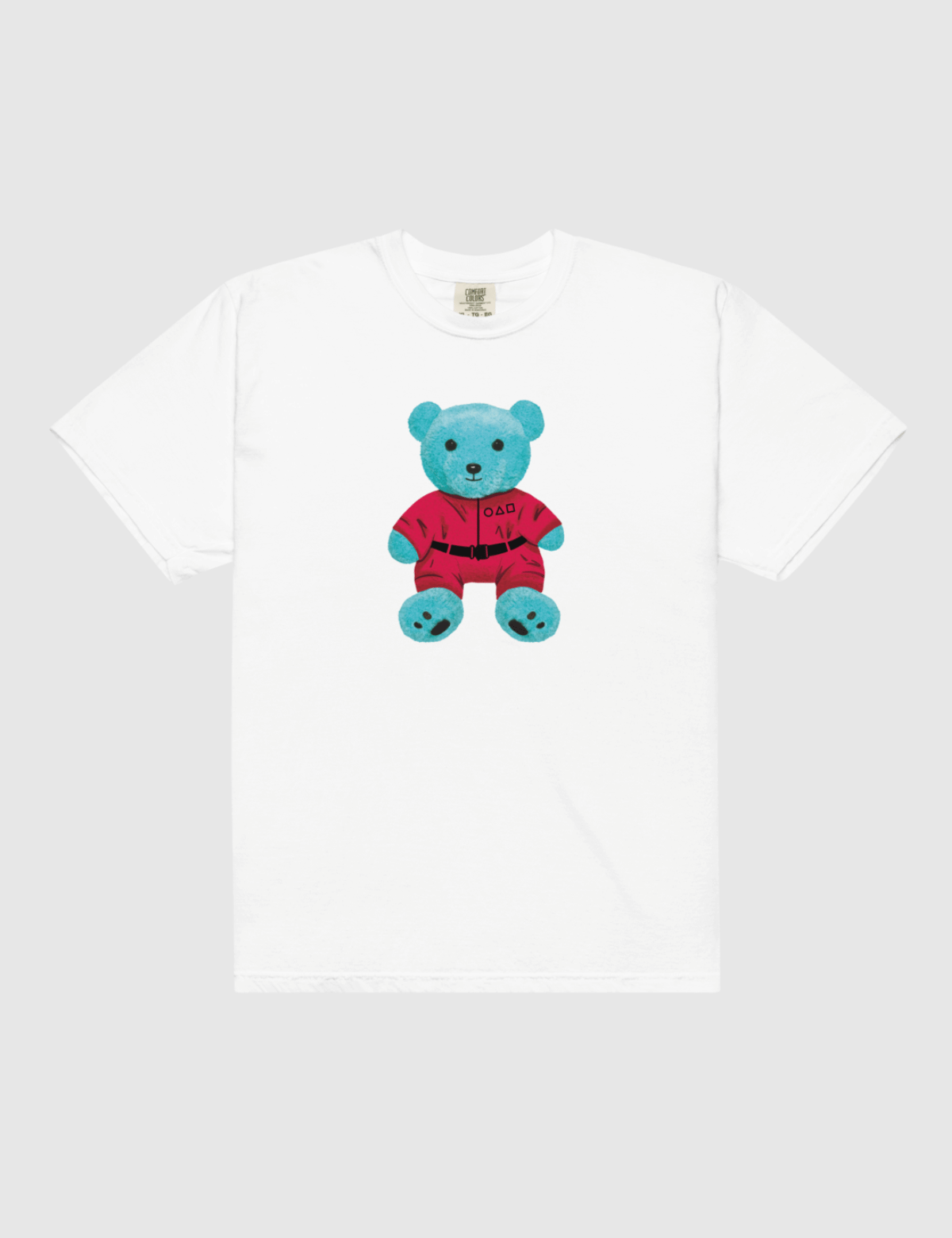 Squid Game: The Challenge Unisex Teddy Bear T-Shirt [White]