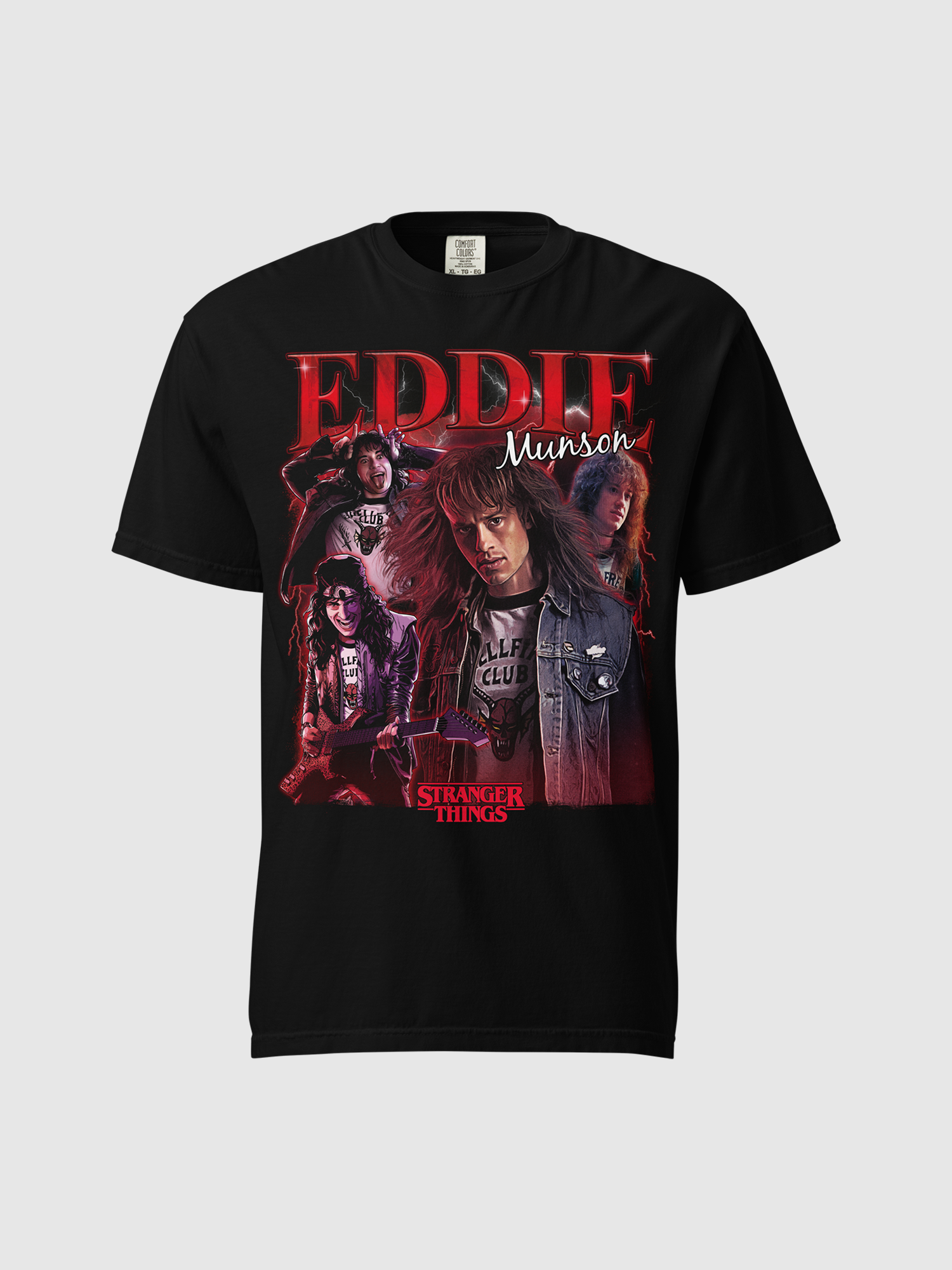 Stranger Things Eddie Unisex T-Shirt [Black]
