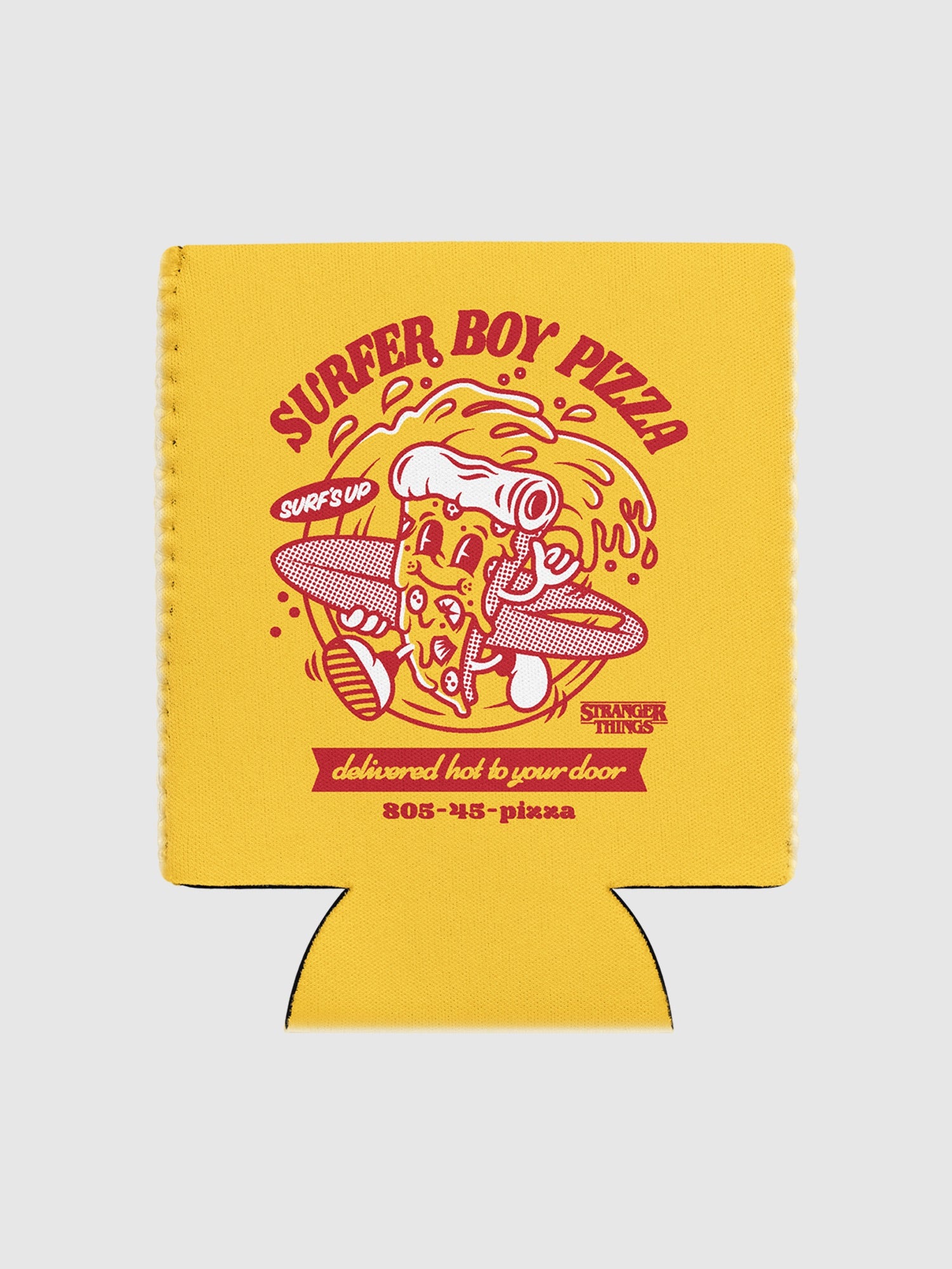Stranger Things Surfer Boy Pizza Can Cooler