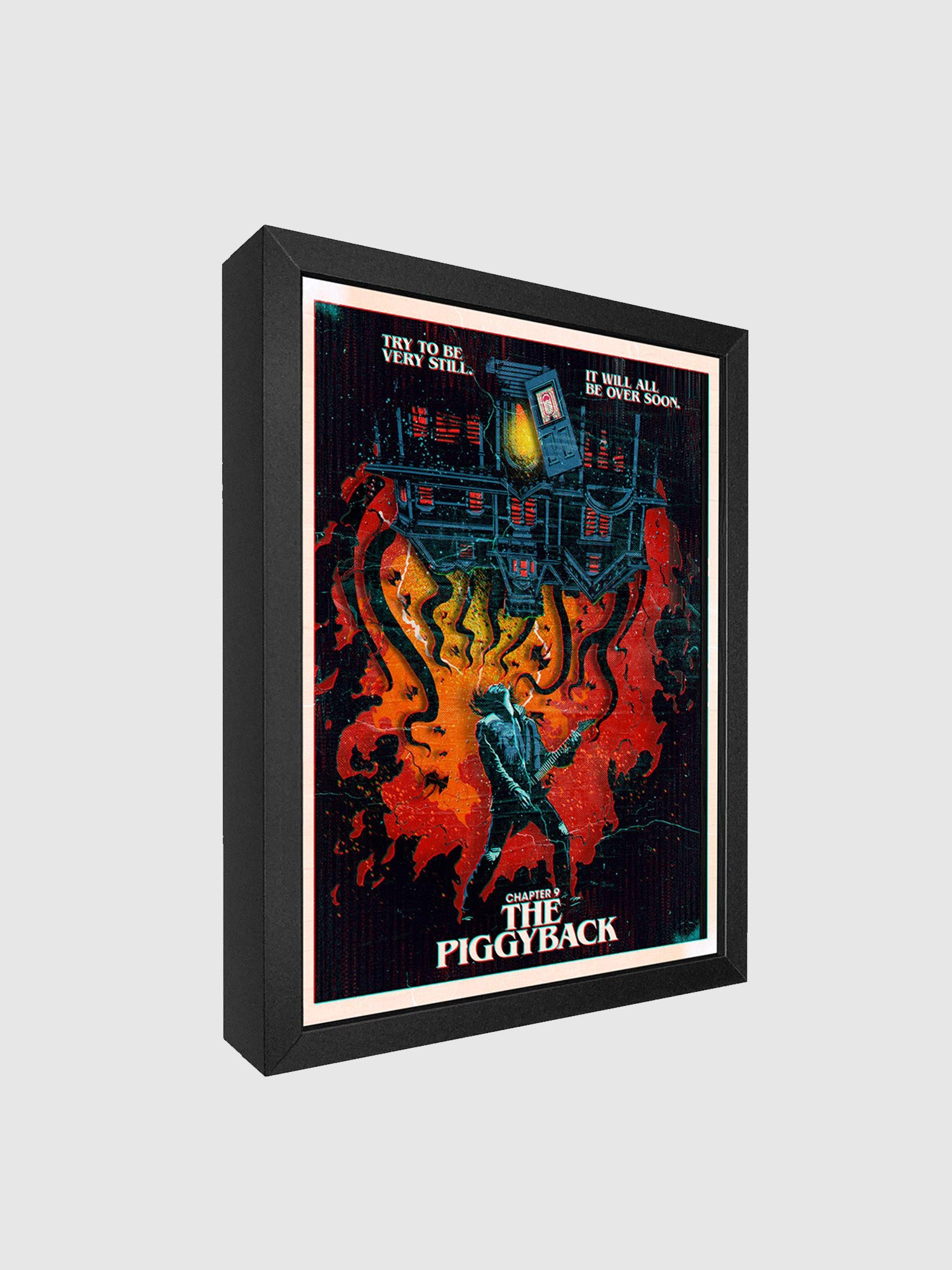 Stranger Things The Piggyback Shadowbox Art by Artovision