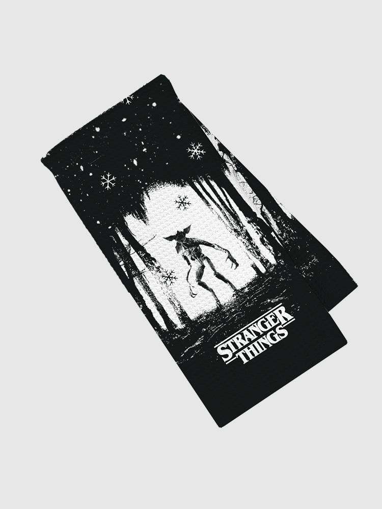 Stranger Things Upside Down Holiday Kitchen Towel