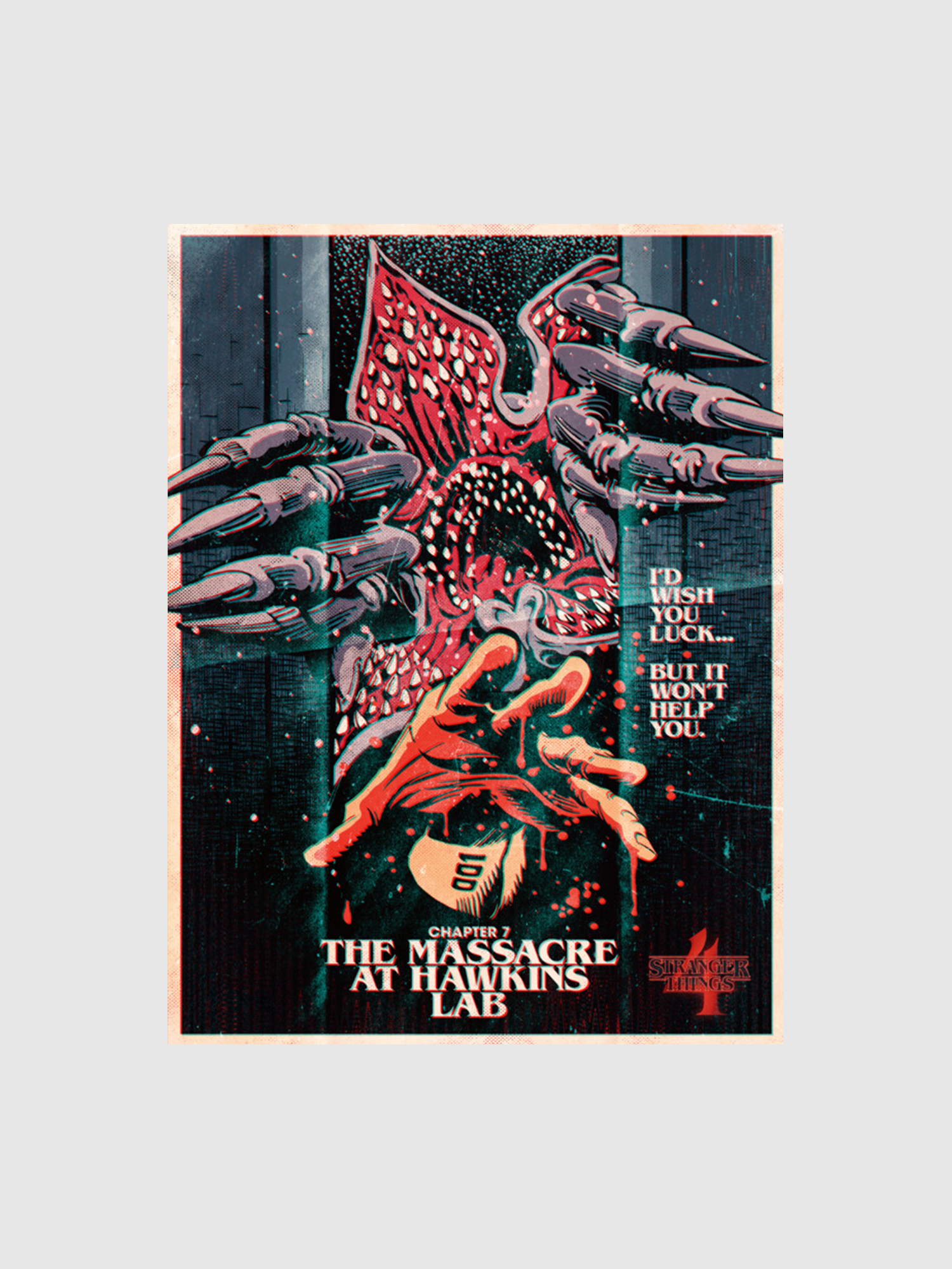 Stranger Things x Butcher Billy The Massacre at Hawkins Lab Poster [18x24]