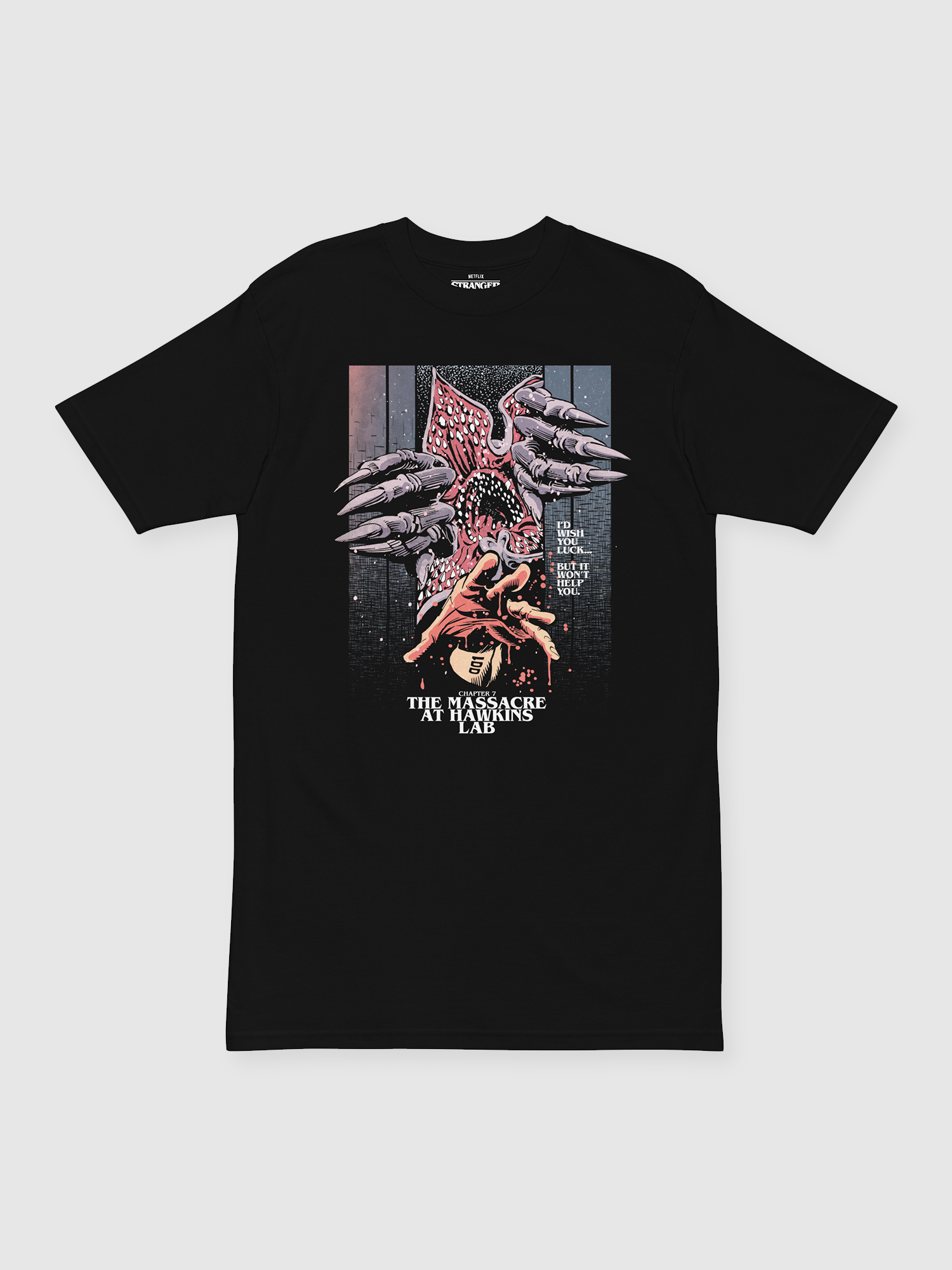 Stranger Things x Butcher Billy The Massacre at Hawkins Lab tee [Black]